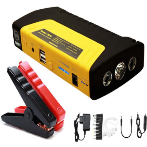 Автомобільний пускозарядний пристрій Jump Starter 9980 мАг з компресором у кейсі